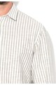 Selected Homme Риза в мръснобяло и сиво със стандартна кройка Мъже