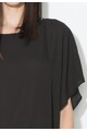 Zee Lane Collection Bluza neagra cu snur in talie Femei