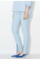 Zee Lane Collection Pantaloni bleu cu pensa si slituri frontale Femei