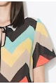 Zee Lane Collection Bluza multicolora cu imprimeu si croiala lejera Femei