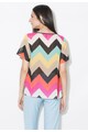 Zee Lane Collection Bluza multicolora cu imprimeu si croiala lejera Femei