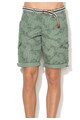 EDC by Esprit Bermude relaxed fit in 2 nuante de verde cu model tropical Barbati