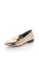 John Galliano Pantofi loafer auriu rose lacuiti Femei