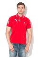 U.S. Polo Assn. Tricou polo rosu cu broderie logo Barbati