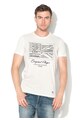 U.S. Polo Assn. Tricou ecru cu model logo Barbati