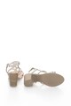 Zee Lane Велурени сандали с масивен ток и декоративни камъни Жени