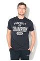 Champion Tricou cu imprimeu text si decolteu la baza gatului Barbati