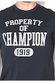 Champion Tricou cu imprimeu text si decolteu la baza gatului Barbati