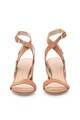 GUESS Sandale maro camel de piele nabuc Femei