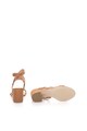 GUESS Sandale maro camel de piele nabuc Femei