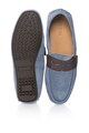 GUESS Mocasini de piele intoarsa, cu aspect de denim Man Cadet Blue Barbati