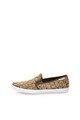 CALVIN KLEIN Pantofi slip-on kaki deschis cu model logo Oreste Barbati