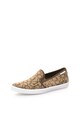 CALVIN KLEIN Pantofi slip-on kaki deschis cu model logo Oreste Barbati