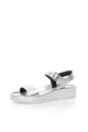 CALVIN KLEIN Sandale wedge argintii Helenah Femei