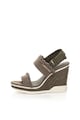 CALVIN KLEIN JEANS Sandale wedge tip espadrile verde militar Lael Femei