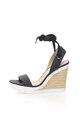 CALVIN KLEIN JEANS Sandale wedge bleumarin inchis Eleanor Femei