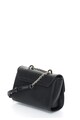 COCCINELLE Geanta crossbody neagra de piele saffiano Femei