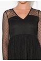 Zee Lane Collection Rochie neagra din plasa cu buline Femei