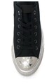 Converse Pantofi sport negri cu talpa argintie Femei