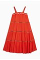 NEXT Rochie maxi oranj mandarina brodata Fete