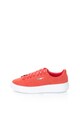 Puma Pantofi sport flatform rosii de piele intoarsa Femei