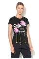 SUPERDRY Tricou negru cu imprimeu tropical Original Palm Femei