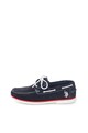 U.S. Polo Assn. Pantofi boat de piele intoarsa cu garnituri contrastante Rudolf Barbati