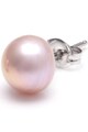 Kyoto Pearl Cercei roz deschis cu tija si perla Femei