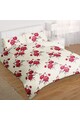 Vanora Home Lenjerie de pat pentru 2 persoane  4 piese, microfibra, Red Rose Femei