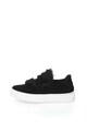 Bronx Pantofi sport slip-on flatform de piele intoarsa si blana sintetica Femei