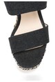 Blink Sandale wedge din denim cu model etnic Femei