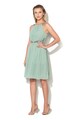 Little Mistress Rochie evazata cu decolteu american, strat exterior din sifon si strasuri Femei