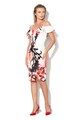 Little Mistress Rochie cu decolteu pe umeri si imprimeu abstract Femei