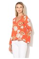 Influence Bluza oranj cu model floral Femei