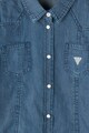 GUESS JEANS Camasa din chambray cu buzunare pe piept Fete