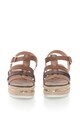 Cristin Sandale flatform tip espadrila cu barete multiple Carolina Femei