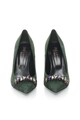 Zee Lane Collection Pantofi stiletto de piele intoarsa cu strasuri Femei