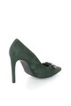 Zee Lane Collection Pantofi stiletto de piele intoarsa cu strasuri Femei