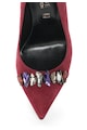 Zee Lane Collection Велурени обувки с декоративни камъни и ток стилето Жени