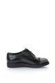 Zee Lane Pantofi oxford de piele si piele intoarsa cu talpa wedge si strasuri Femei