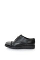 Zee Lane Pantofi oxford de piele si piele intoarsa cu talpa wedge si strasuri Femei