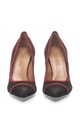 Zee Lane Велурени обувки с остър връх и контрастни детайли Жени