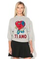 Love Moschino Пуловер с цветна шарка отпред Жени