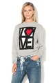 Love Moschino Pulover tricotat fin cu imprimeu emblematic Femei