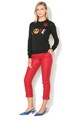 Love Moschino Pulover tricotat fin cu imprimeu text cu paiete Femei