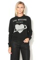 Love Moschino Pulover cu imprimeu argintiu Femei