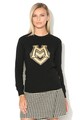 Love Moschino Pulover tricotat fin cu model logo Femei