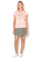 Love Moschino Tricou din amestec de modal cu logo din margele Femei