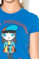 Love Moschino Tricou cu paiete si imprimeu cauciucat Femei