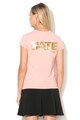 Love Moschino Tricou cu imprimeu cauciucat Femei